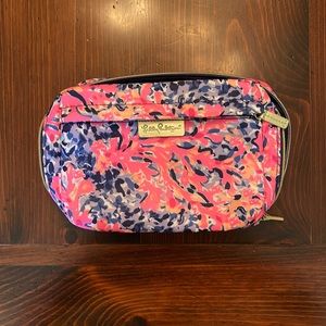 lilly pulitzer travel cosmetic bag, pattern: multi coco coral crab